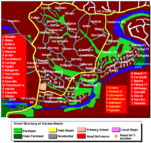 Map of region